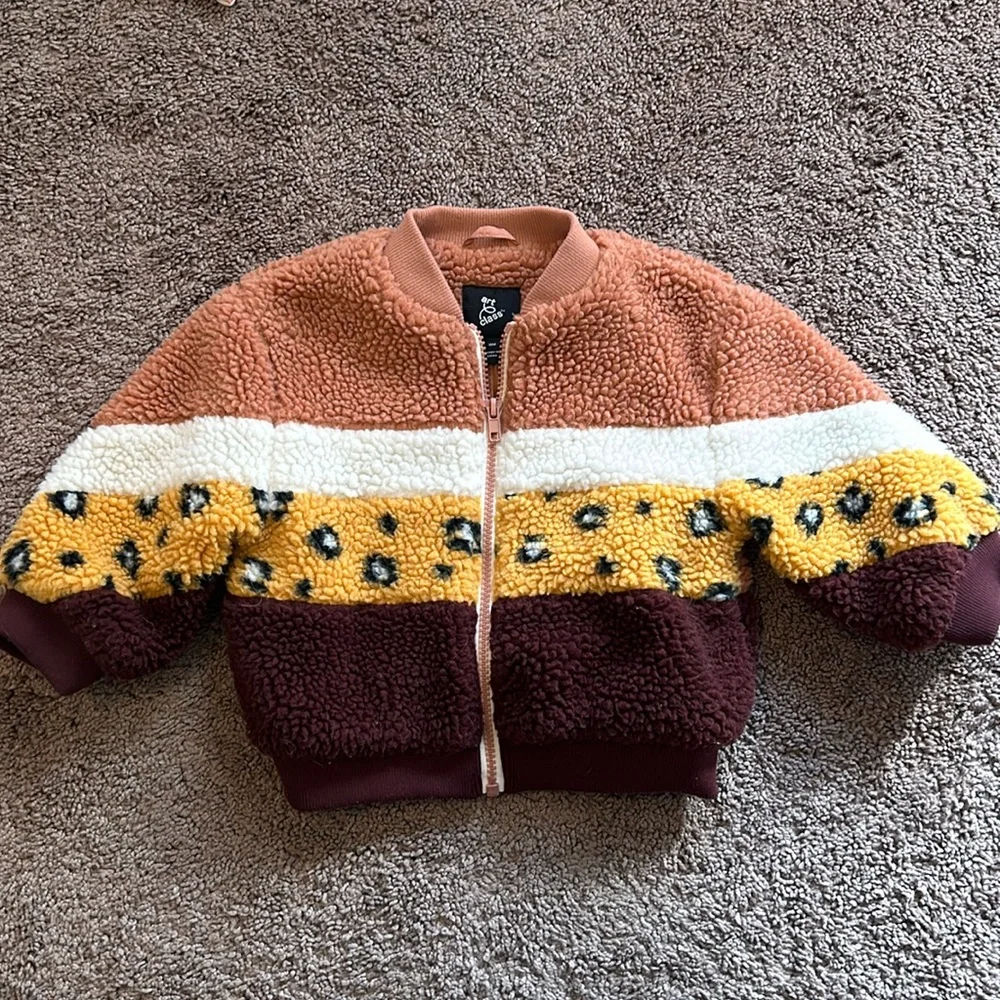 Art class 18m Sherpa cheetah bomber jacket